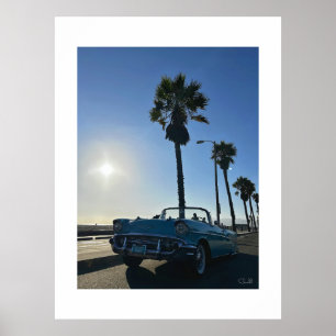 "Chevy Bel Air at Venice Beach." Poster