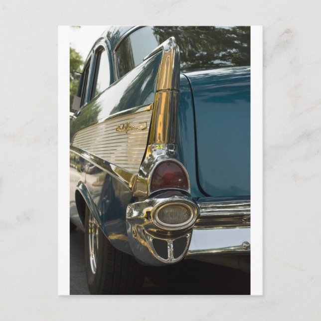 Chevy Bel Air Tail Fin Postcard (Front)