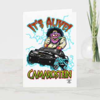 Chevy Camaro Black SS Card