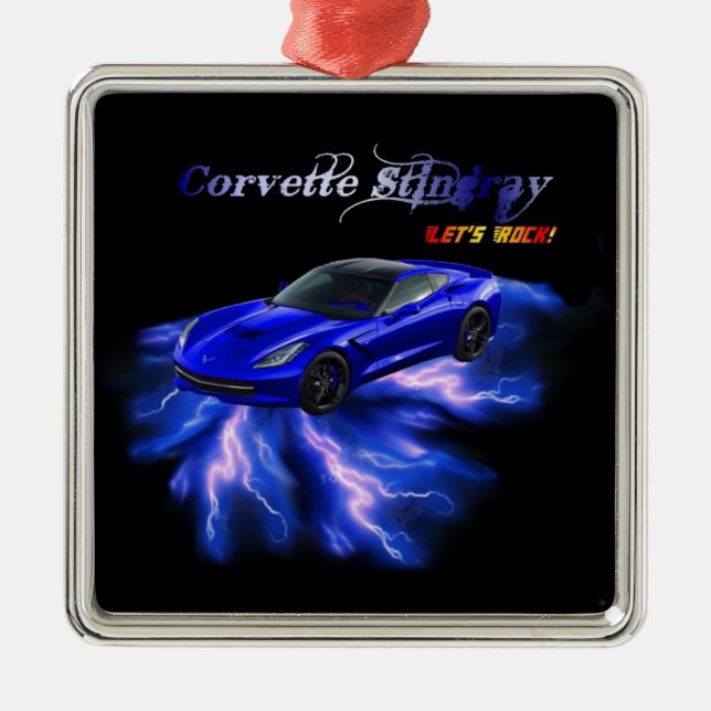 Chevy: Corvette Stingray 2013 Metal Ornament (Front)