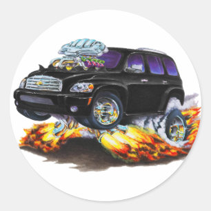 Chevy HHR Black Truck Classic Round Sticker