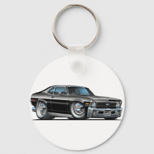 Chevy Nova Black Car Keychain