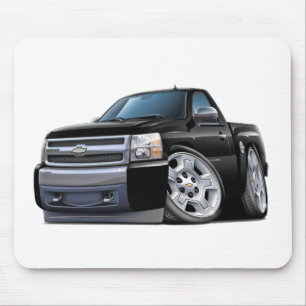 Chevy Silverado Black Truck Mouse Pad