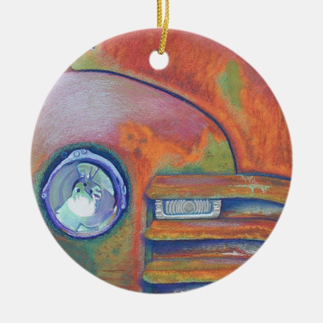 Chevy Truck Ceramic Ornament (Front)