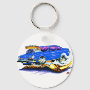 Chevy Vega Blue Car Keychain