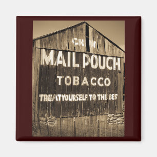 Chew Mail Pouch Tobacco Barn Magnet