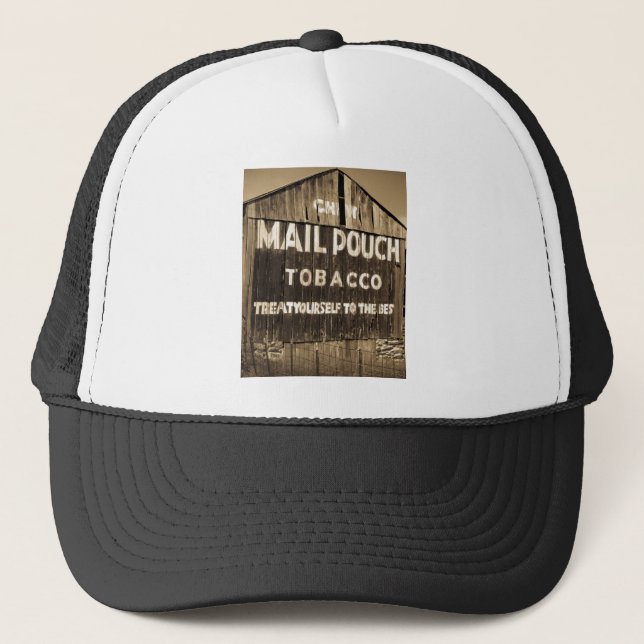 Chew Mail Pouch Tobacco Barn Trucker Hat (Front)