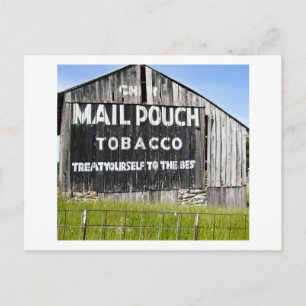 Chew Mail Pouch Tobacco, Old Barn Postcard