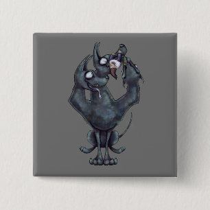 Chew Toy 2 Inch Square Button