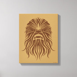 Chewbacca   Brown Tribal Canvas Print