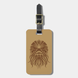 Chewbacca Brown Tribal Luggage Tag
