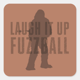 Chewbacca - Laugh It Up Fuzzball Square Sticker