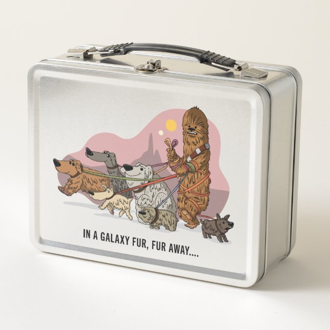 Chewie’s Galactic Dog Walk Metal Lunch Box (Front)