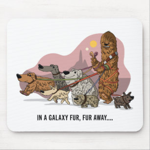Chewie’s Galactic Dog Walk Mouse Pad