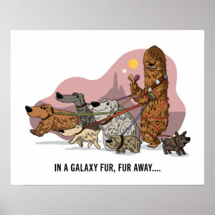 Chewie’s Galactic Dog Walk Poster