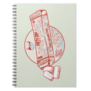 Chewing gum funny tuna fish flavour notebook