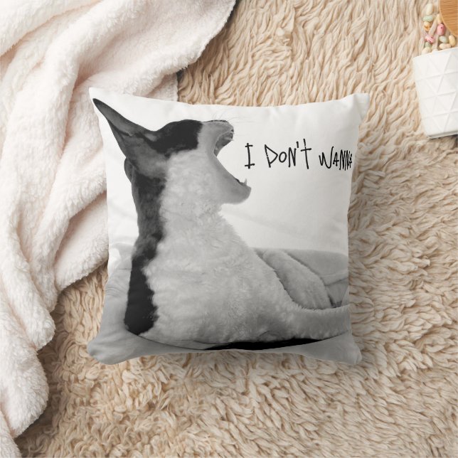 Chewy sez... I don't wanna.  Throw Pillow (Blanket)
