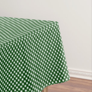 CHEX 16-CHRISTMAS GREEN-COTTON TABLECLOTH 52x70in
