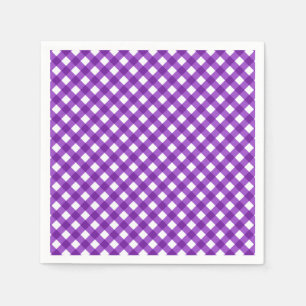 CHEX 18-DARK PURPLE-PAPER NAPKINS