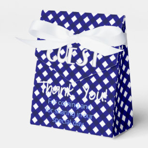 Chex 4-Dark Blue-PARTY FAVOR BOX, tent style Box