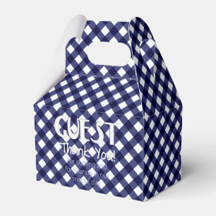 Chex 9-BLUE-PARTY FAVOR BOX, gable style Box