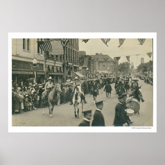 Cheyenne Frontier Days parade. Poster (Front)
