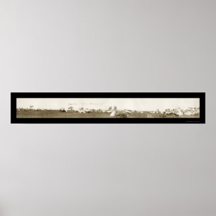 Cheyenne Indian Camp Photo 1909 Poster