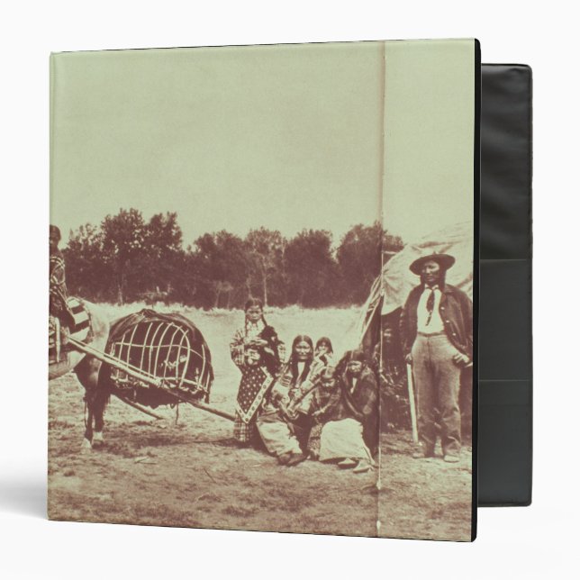 Cheyenne Indians on the Move, 1878 (b/w photo) Binder (Front/Inside)