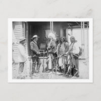 Cheyenne Men Converse with White