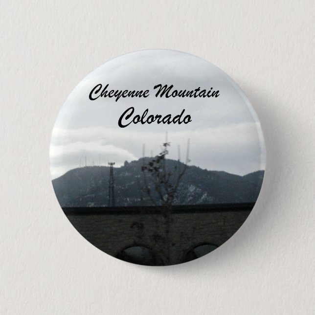 Cheyenne Mountain, Colorado 2 Inch Round Button (Front)