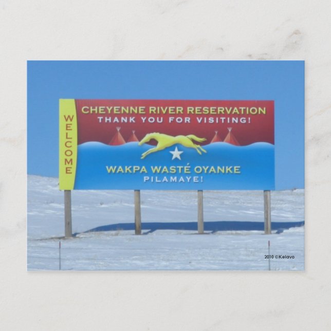 Cheyenne River Reservation Postcard (Front)