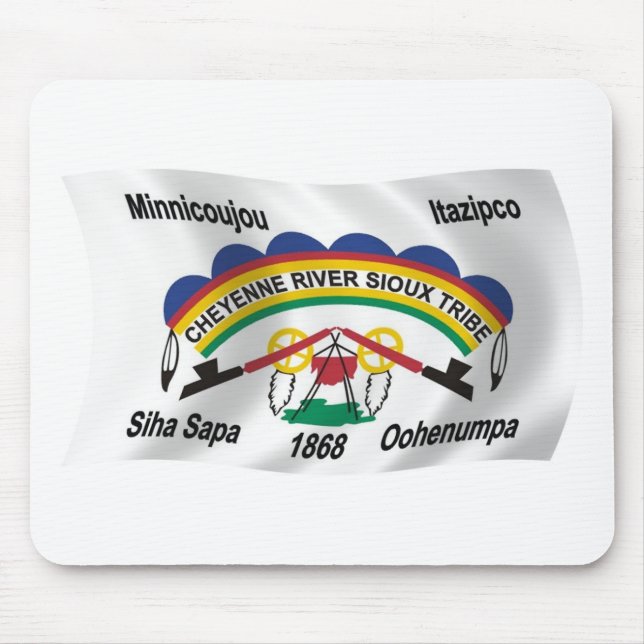 Cheyenne River Sioux Flag Mousepad (Front)