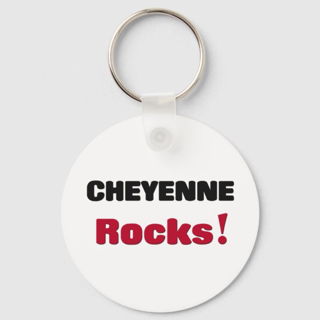 Cheyenne Rocks Keychain (Front)