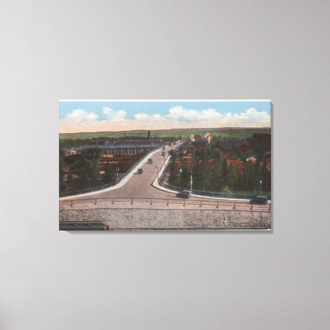Cheyenne, WY - Viaduct & Main Outlet for Motor Canvas Print (Front)