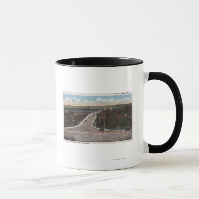 Cheyenne, WY - Viaduct & Main Outlet for Motor Mug (Right)