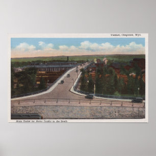 Cheyenne, WY - Viaduct & Main Outlet for Motor Poster