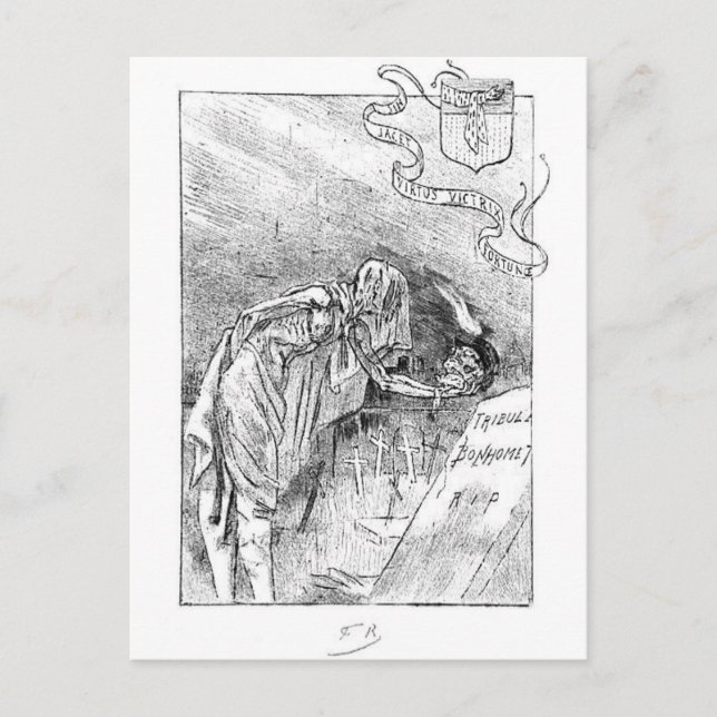 Chez les Passants Carte postale vintage (Devant)