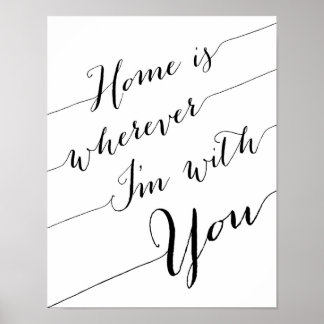 Chez moi, où que je sois avec vous, affiche