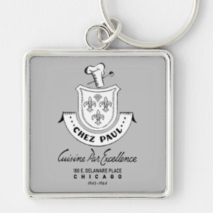 Chez Paul French Restaurant, Chicago, 1945-1964 Keychain