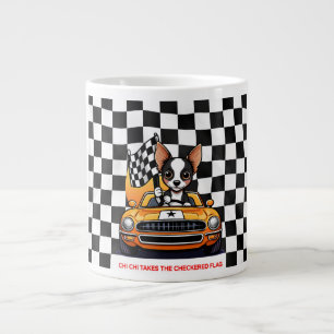 Chi Chi Takes The Checkered Flag Large Coffee Mug