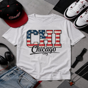CHI Chicago City Vintage Graphic T-Shirt