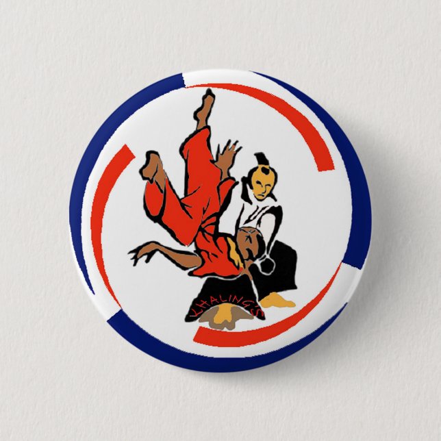 Chi in Aikido 2 Inch Round Button (Front)