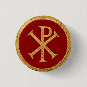 Chi Rho 1 Inch Round Button