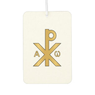 Chi-Rho Alpha Omega Odoramentum Air Freshener