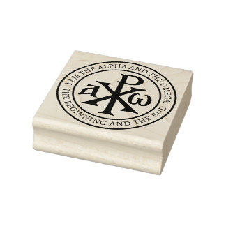 Chi Rho Christogram Rubber Stamp