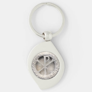 Chi Rho Monogram Keychain