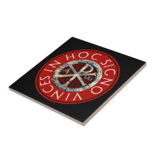 Chi Rho Symbol Tile