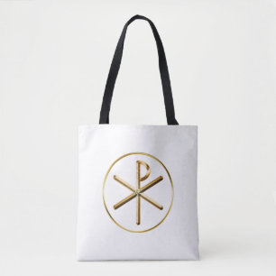 Chi-rho symbol tote bag