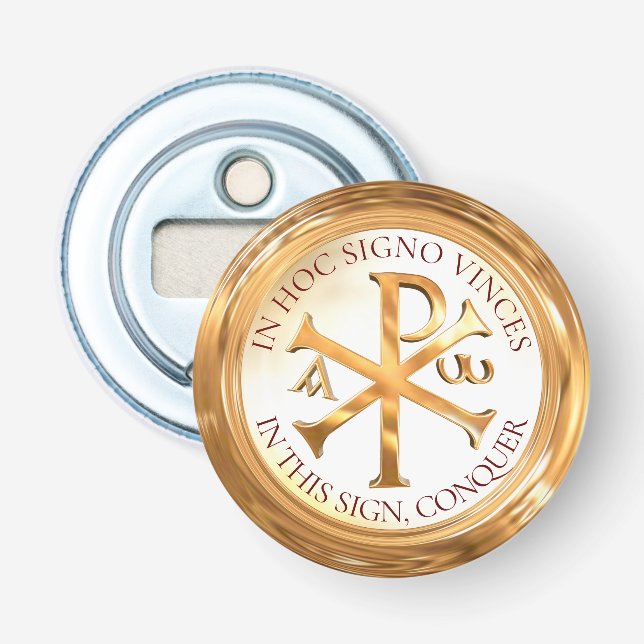 Chi-Rho | The Monogram of Christ Bottle Opener (Front)