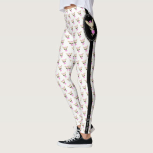 Chi Yum Yum print leggings- logo Leggings